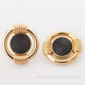 Fashion gold Shank Button For Overcoat